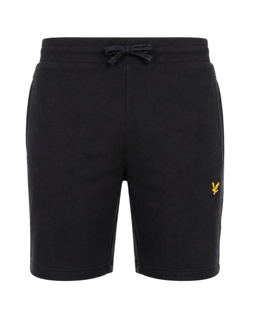 Lyle & Scott Blue Contrast Piping Shorts for men