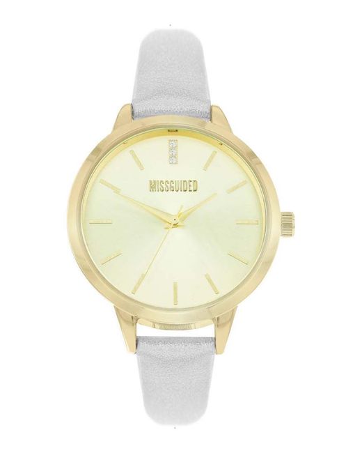 Missguided Metallic Smg002Wg Ladies Watch