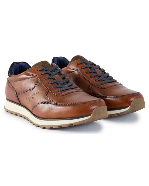 Bugatti Brown Casual Logo Trainers for men