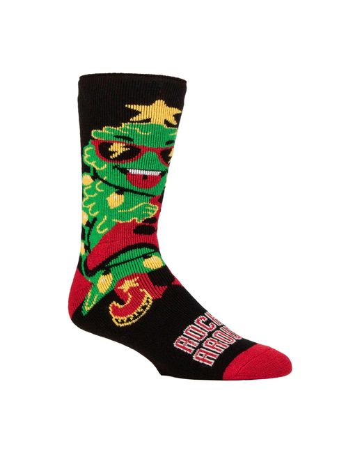 Heat Holders Green Novelty Christmas Lightweight Thermal Socks for men