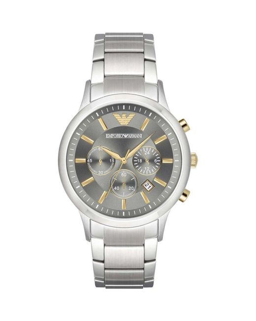 Emporio Armani Metallic Chronograph Watch Ar11047 for men