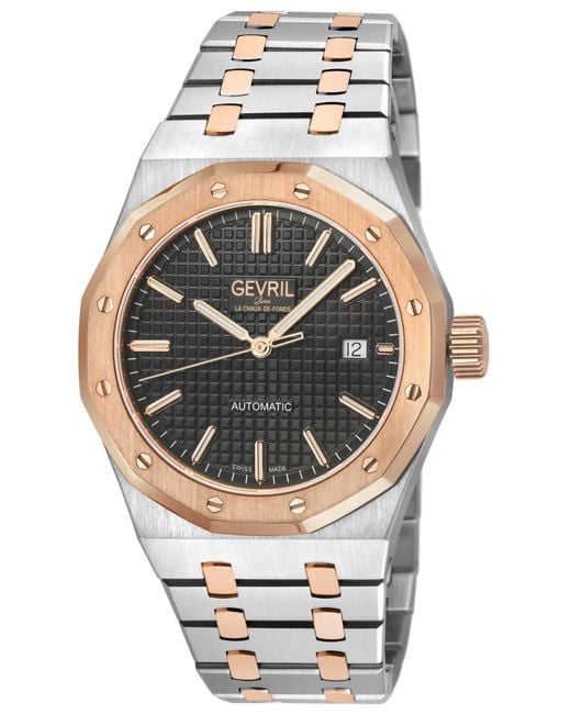 Gevril Gray 49406B Gotham Swiss Automatic Watch for men
