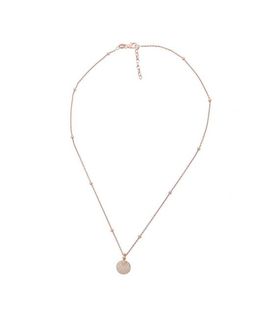Orphelia Metallic 'Vera' 925 Sterling Chain With Pendant