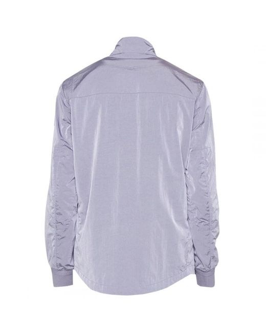 Belstaff Blue Ramp Light Quarter Zip Windbreaker Jacket Polyamide for men