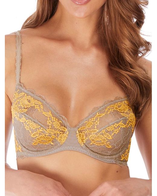 Wacoal Brown Lace Perfection Underwire Bra