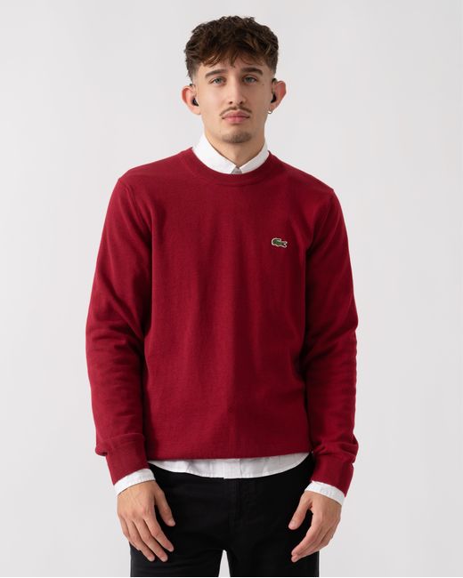Lacoste Red Organic Cotton Sweater