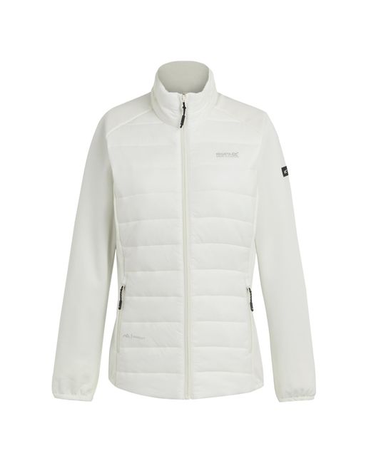 Regatta White Ladies Clumber V Hybrid Jacket (Blanc De Blanc)