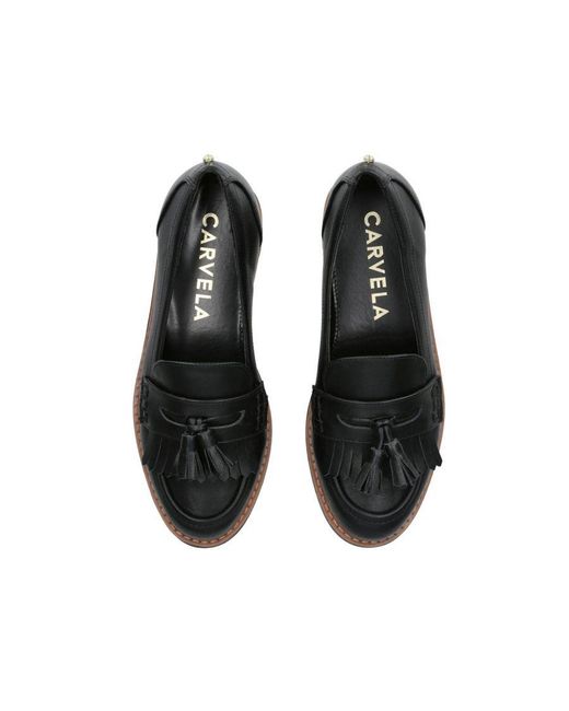 Carvela Kurt Geiger Black Sky Tassel Loafers