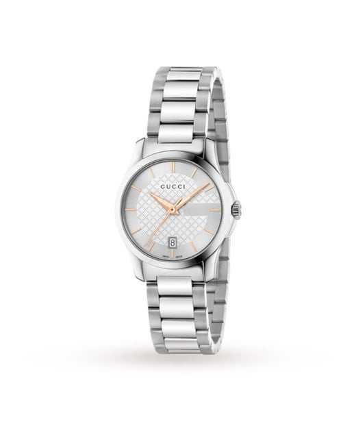 Gucci White Ya126523 Ladies Watch