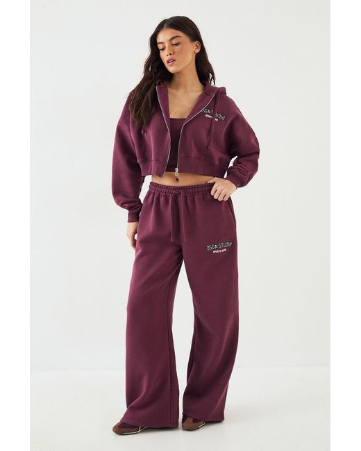 DSGN Studio Red Applique 3 Piece Tracksuit