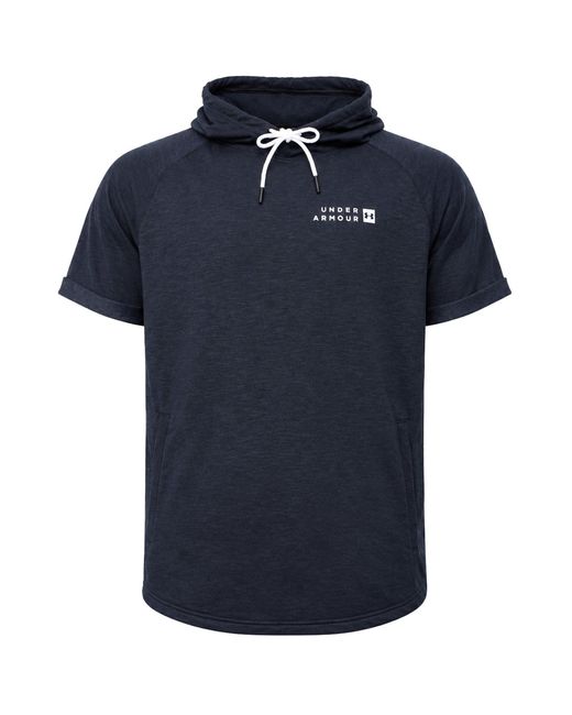 Under Armour Blue Sportstyle Terry Hooded T-Shirt for men