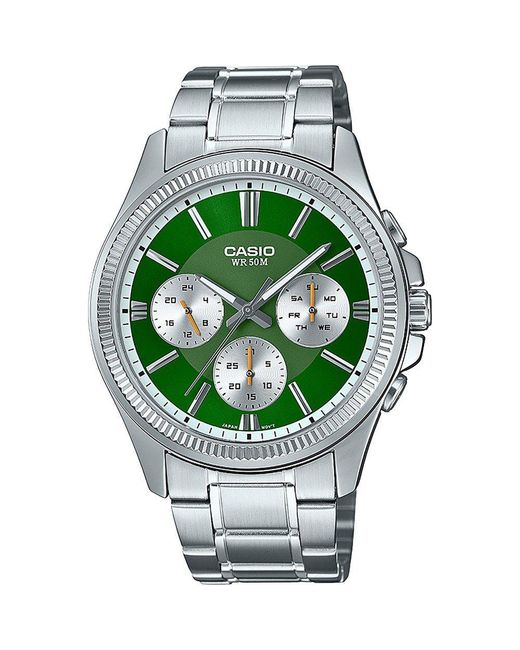 G-Shock Green Collection Watch Mtp-1375Pd-3Avef Stainless Steel for men
