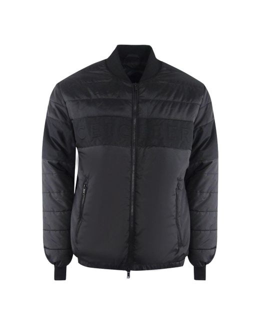 Ice Iceberg Black Padded Bomber Jacket for men