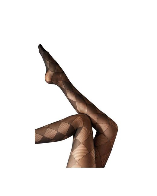 Pretty Polly Brown Large Diamond Tights