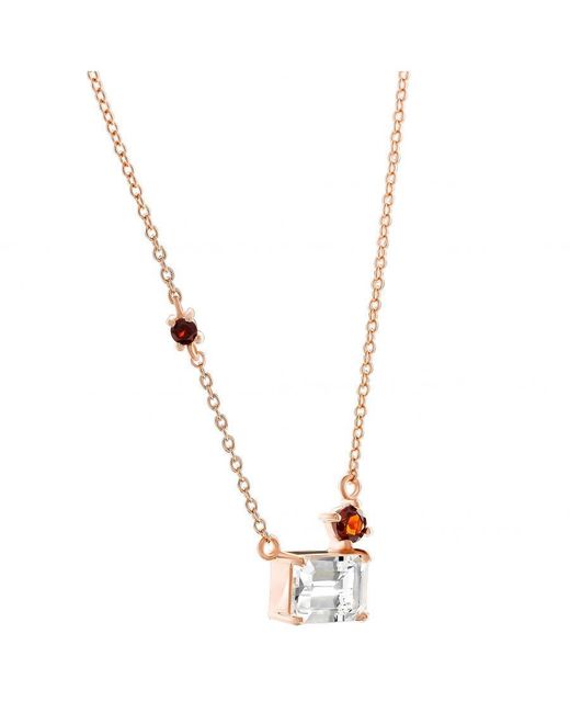 Orphelia Metallic 'Fira' 925 Sterling Necklace