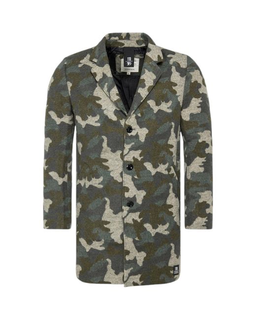 Tom Tailor Green Trench Over Coat Wool Winter Long Jacket Formal Office Outwear for men