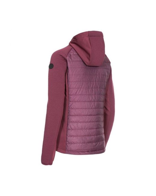 Trespass Purple Ladies Grace Sports Full Zip Hoodie (Fig)