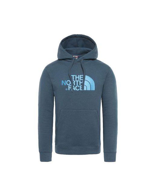 The North Face Blue Drew Peak Embroidery Hoodie for men
