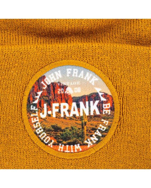 John Frank Yellow Hemmed Hat Jfbn18W01-Mostaza for men