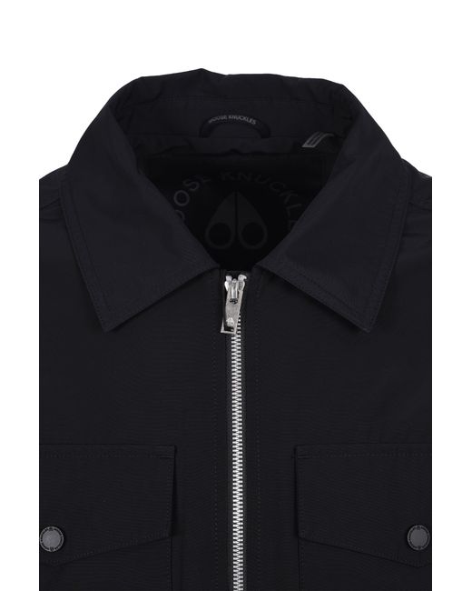 Moose Knuckles Blue Charlesbourg Jacket Cotton for men