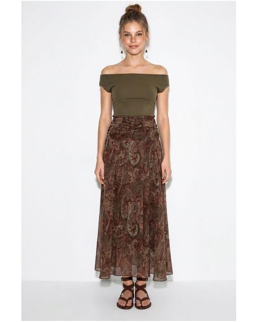 Bianco Lucci Natural Skirt
