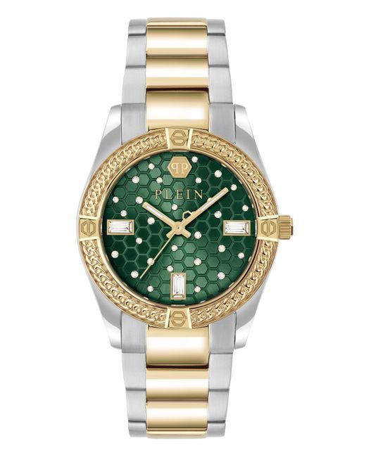 Philipp Plein Green Icon Chain Watch Pw1Fa0325 Stainless Steel