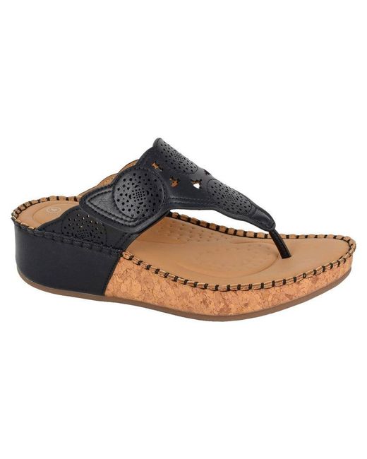 Cipriata Blue Corina Toe-Post Sandals