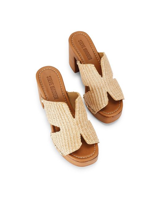 Steve Madden Natural Sunkissed Raffia Sandals