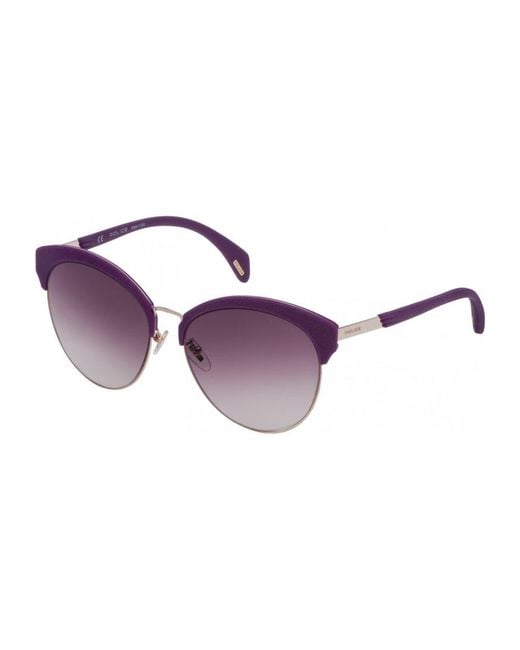 Police Purple Spl6195608Ff 56 Sunglasses
