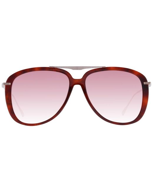 Scotch & Soda Brown Aviator Sunglasses With Gradient Lenses for men