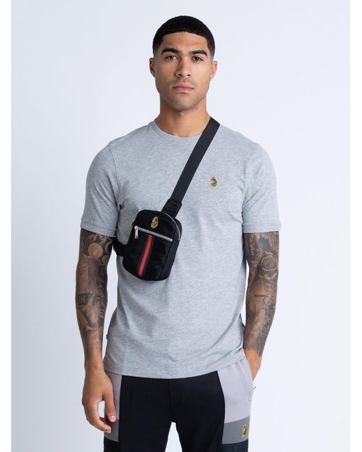 Luke 1977 Gray Euston Cross Body Bag for men