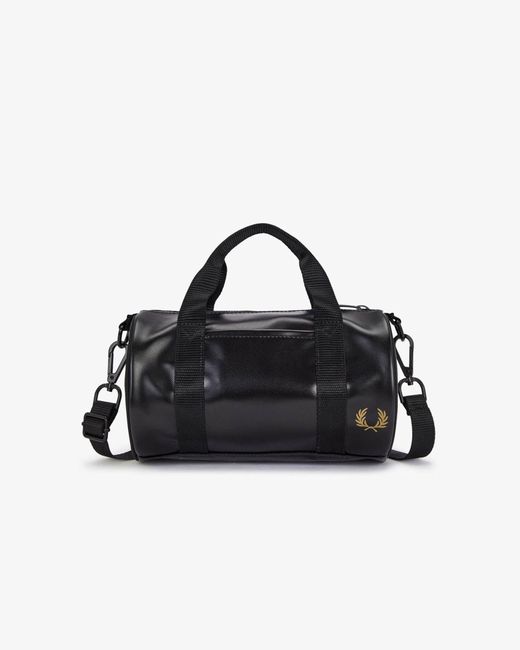 Fred Perry Black 774 Mini Barrel Bag for men