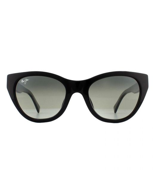 Maui Jim Brown Cat Eye With Transparent Neutral Polarized Sunglasses