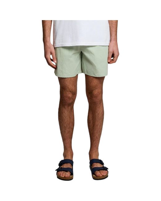 Lyle & Scott Green And Swim Shorts Rubberised Logo Casual Vintage Half Pants for men