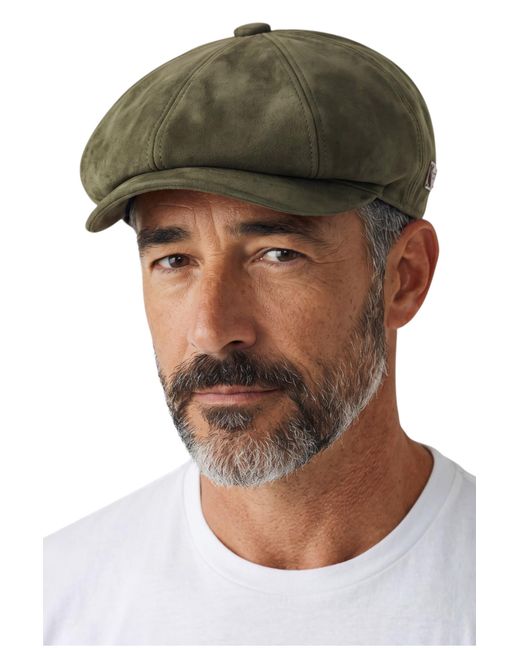 TruClothing Green Suede Vintage 8-Panel Classic Gatsby Baker Boy Hat for men