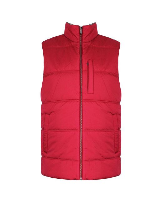 Hackett Red Polar Fleece Gilet for men