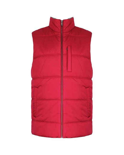 Hackett Red Polar Fleece Gilet for men