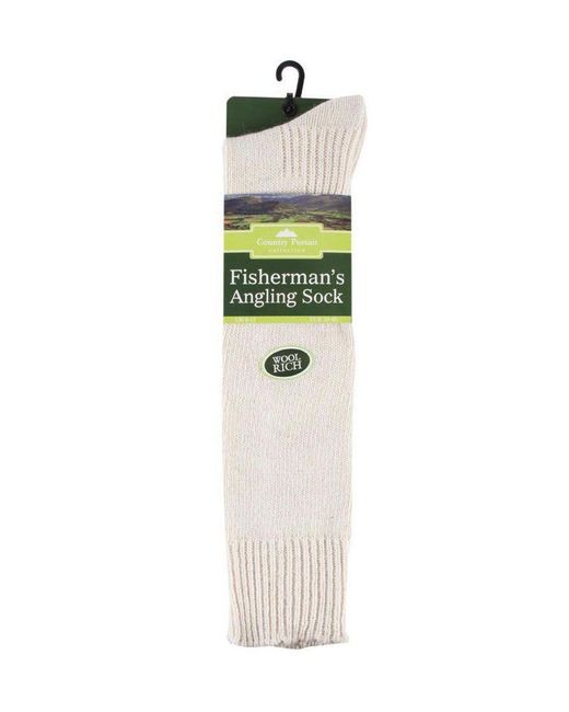 Sock Snob White Knee High Angling Socks for men