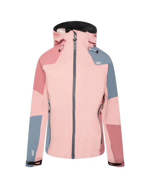 Dare 2b Pink Ladies Checkpoint Iii Recycled Waterproof Jacket (Powder/Mesa Rose)