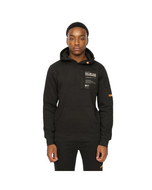 Duck and Cover Black Adamsberg Hoodie for men