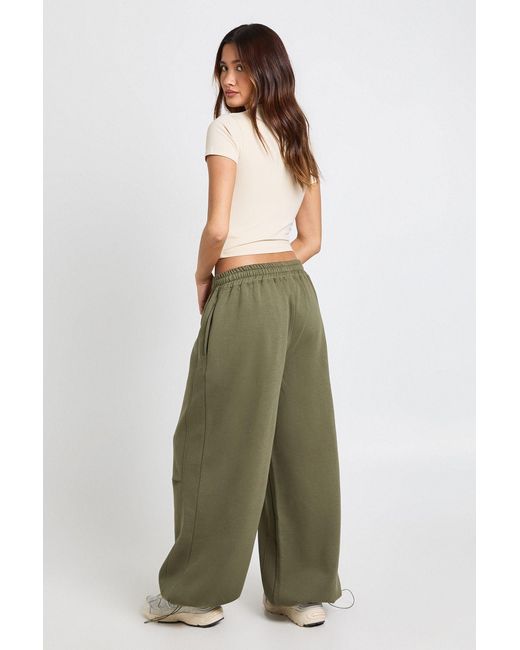Boohoo Green Super Oversized Adjustable Cuff Jogger