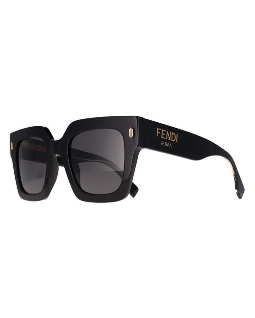Fendi Black Square Shiny Smoke Fe40101I Roma