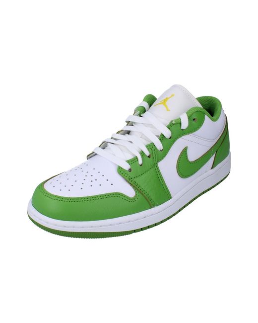 Nike Green Air Jordan 1 Low Se Basketball Trainers for men