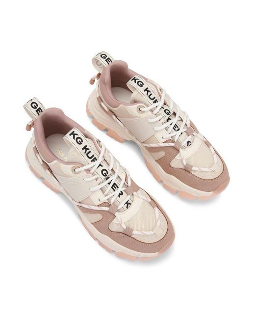 KG by Kurt Geiger Pink Limitless Lace Up Sneakers