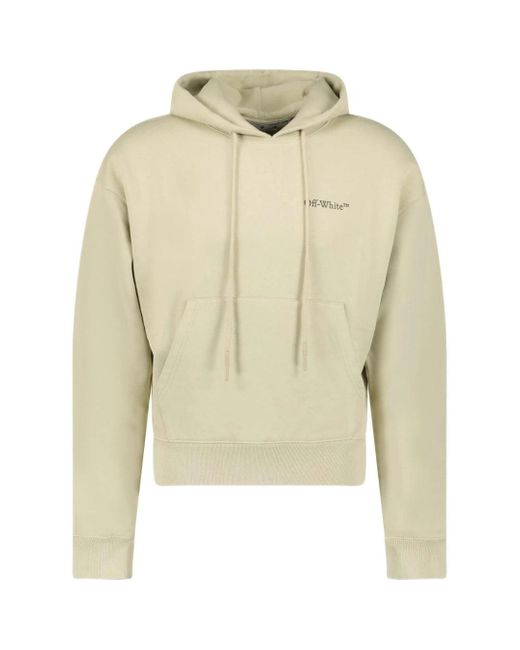Off-White c/o Virgil Abloh Natural Caravaggio Crowning Over Hoodie Cotton for men