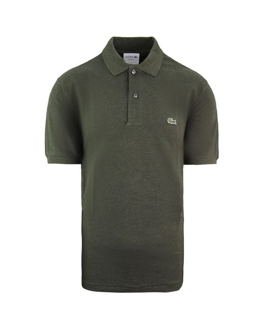 Lacoste Green Classic Fit Polo Shirt Cotton for men