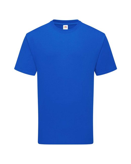 Fruit Of The Loom Blue Adult Pure Cotton T-Shirt (Royal)