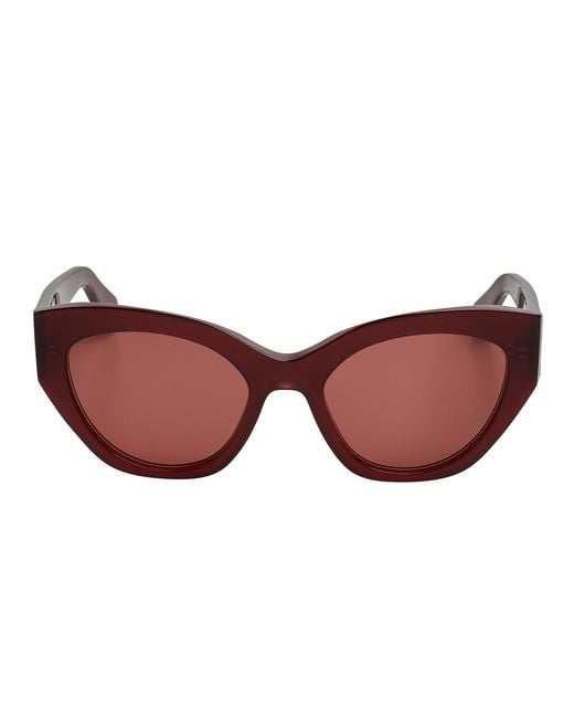 Ferragamo Red Cat Eye Sunglasses