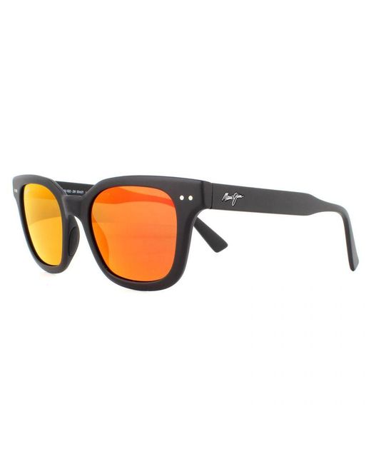 Maui Jim Brown Square Matte Hawaii Lava Polarized Sunglasses