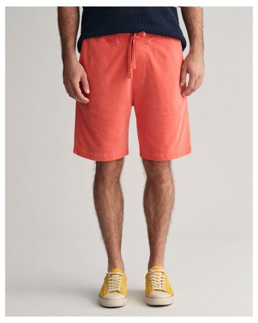 Gant Red Sunfaded Shorts for men